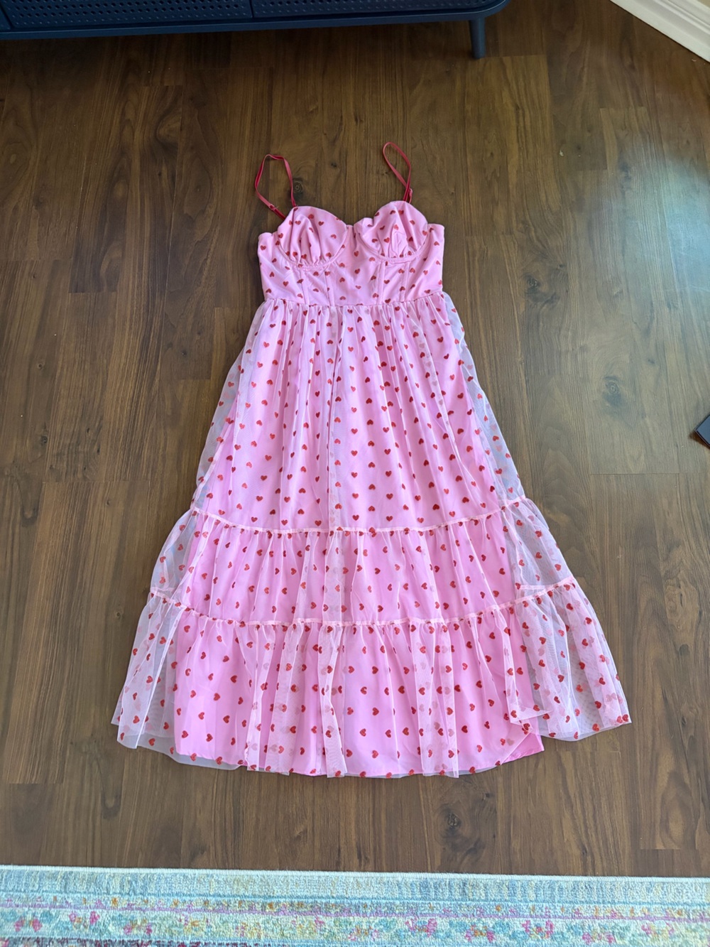 Betsey Johnson Pink Heart-Accent Dress